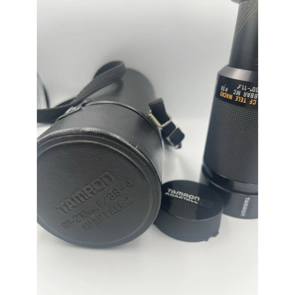 Tamron 2x Lens 80-210 mm F/3.8-4 Tele- With case- PARTS Please Read